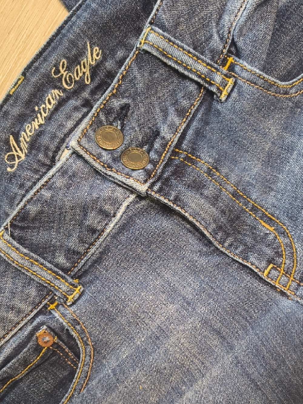 Artist Jeans w/33" Inseam👖Low Rise American Eagle Outfitters Size 8 sac419 - Picture 1 of 7
